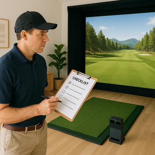 golf simulator checklist