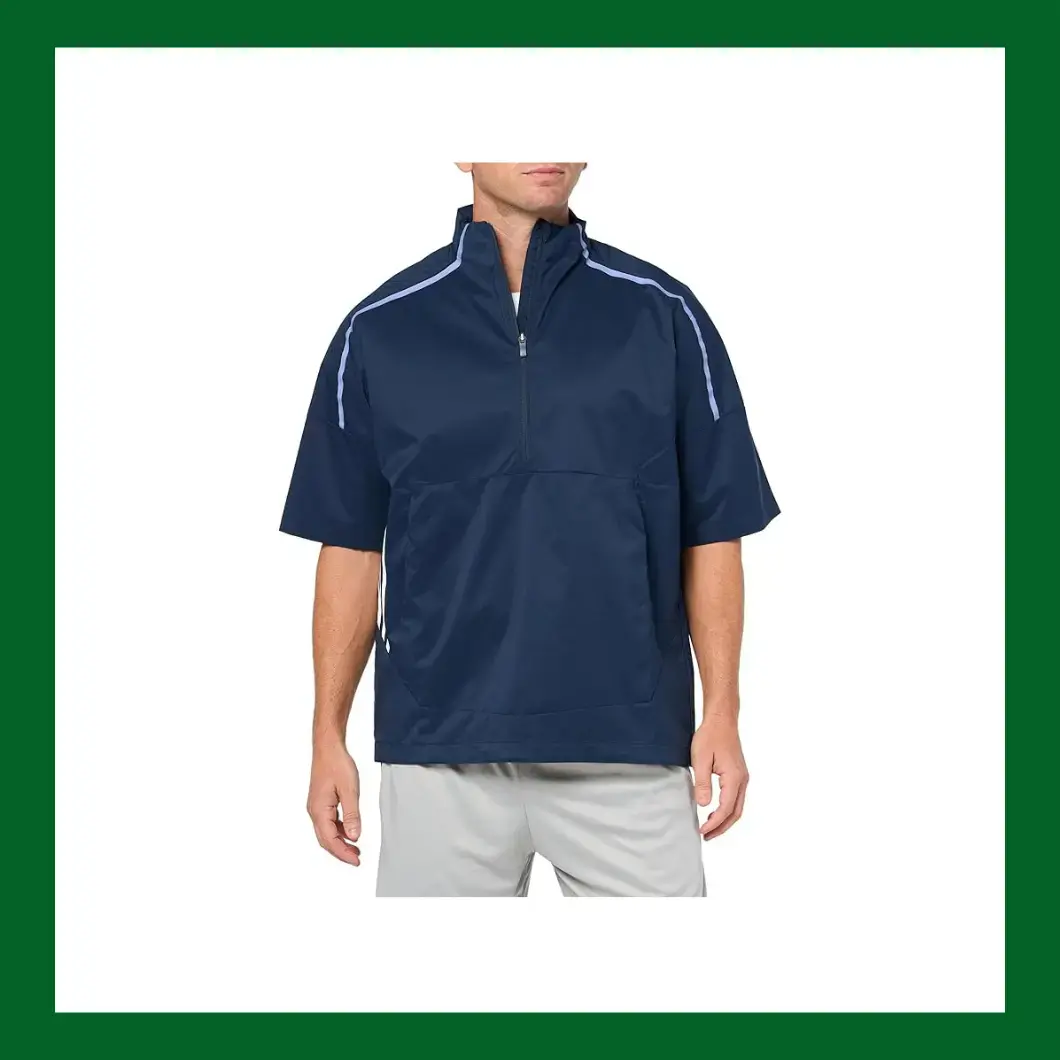 adidas Men's Core Provisional Short Sleeve Half Zip Jacket