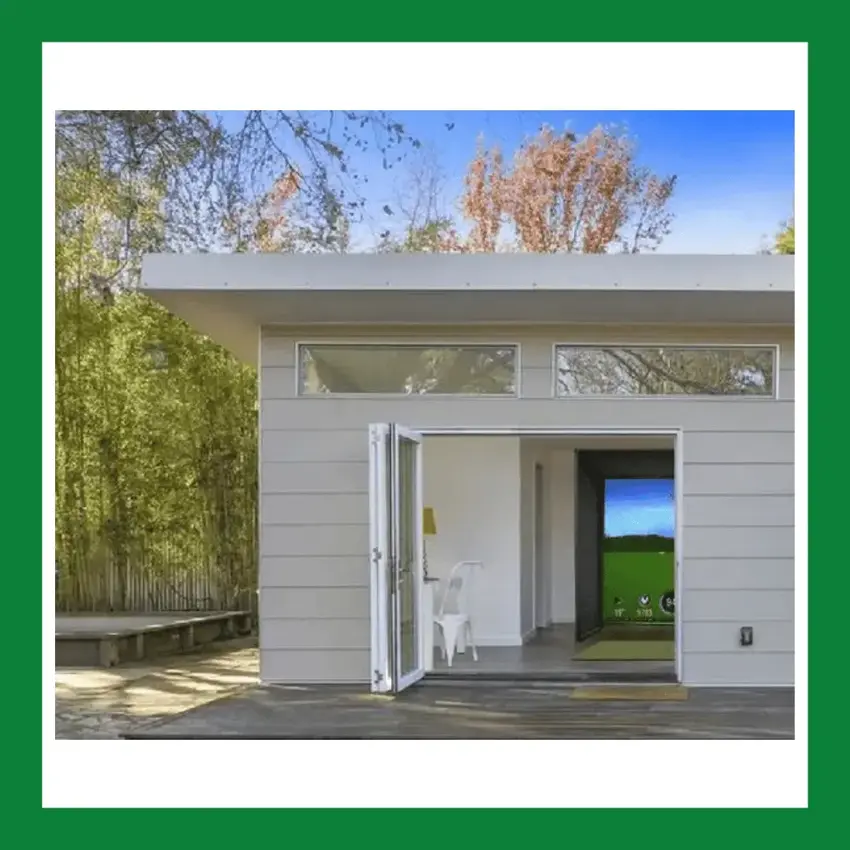 Custom Built Golf Simulator Shed