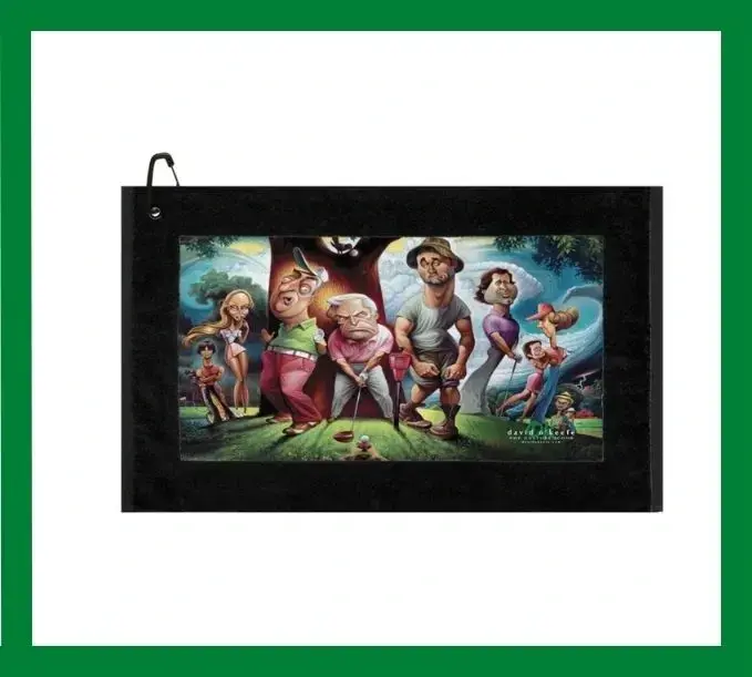 Caddyshack Characters golf towel