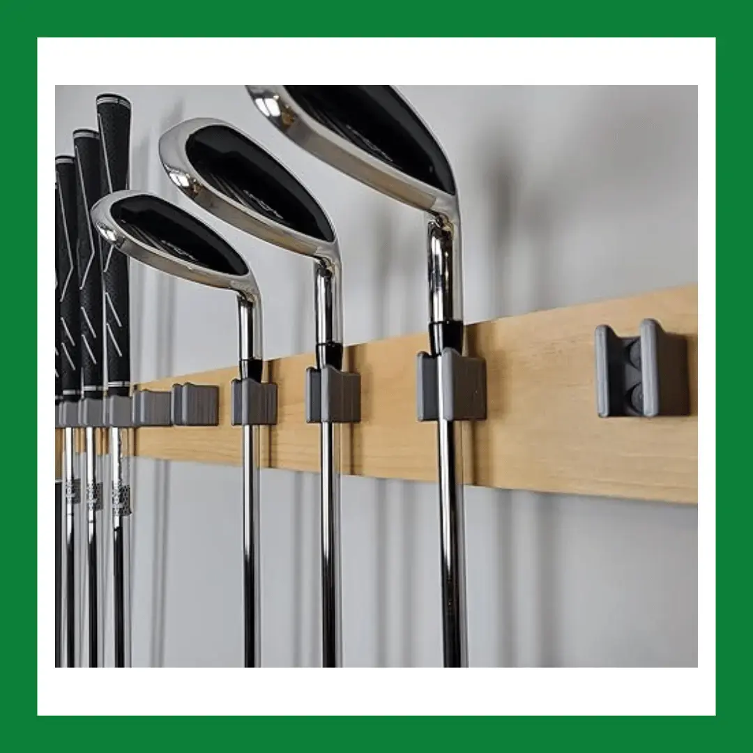 Golf Club Organize Holder Wall Display