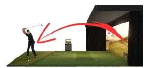 golf impact screen bounce back