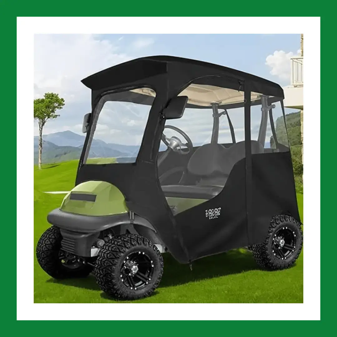 10L0L 2 Passenger Deluxe Golf Cart Driving Enclosure