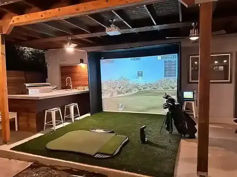 DIY Patio Golf Simulator Enclosure