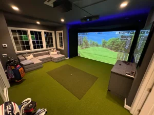 golf simulator studio lounge