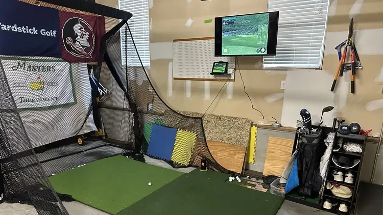 basic garage golf simulator