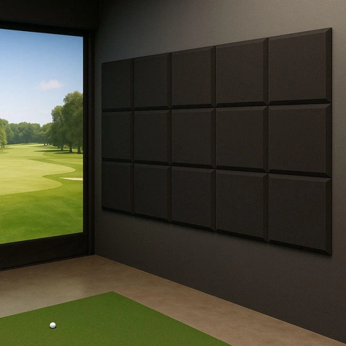 golf simulator sound proofing acoustic tiles