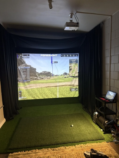 golf simulator sound deadening curtains