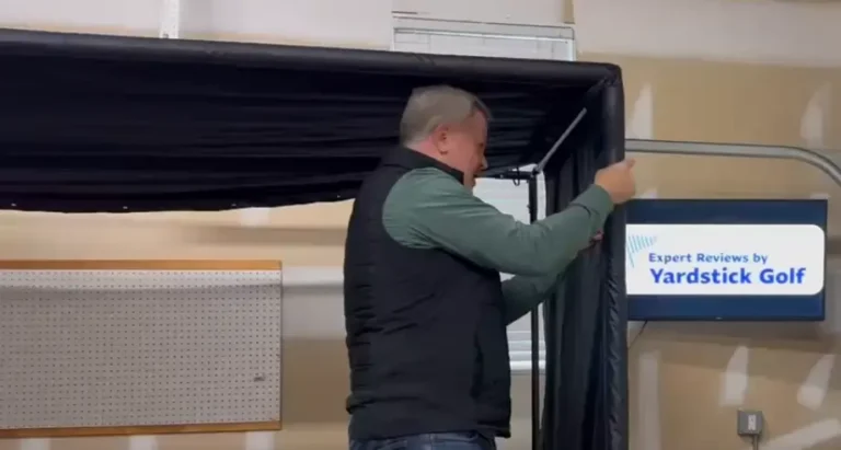 golf simulator enclosure depth