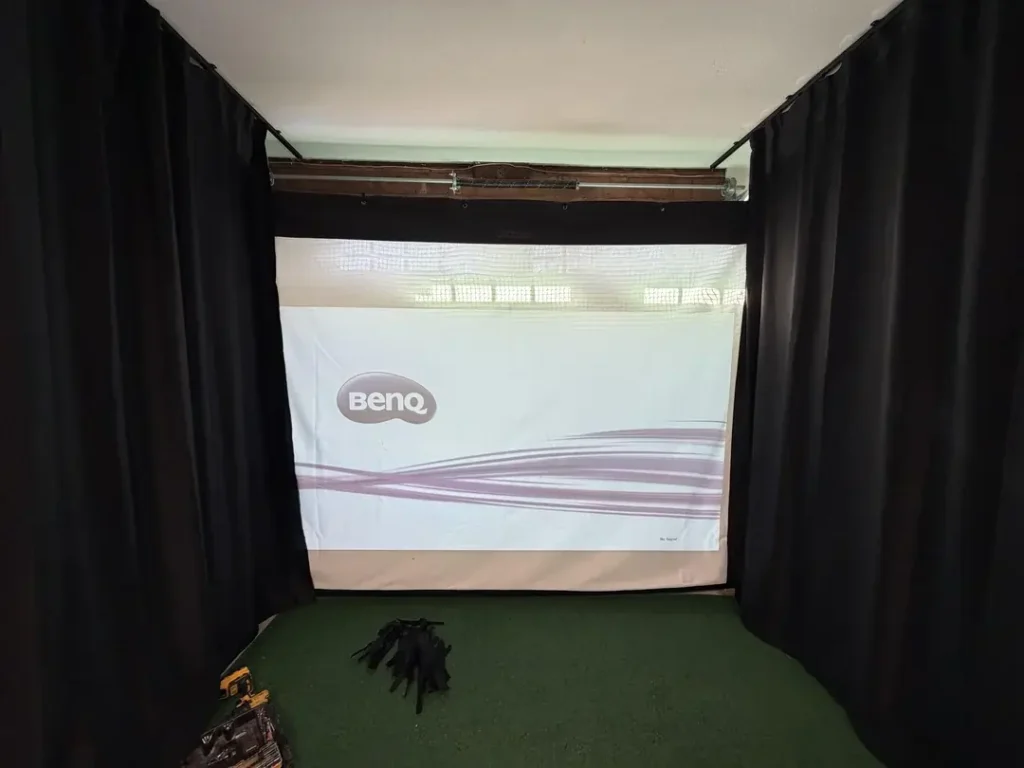 golf simulator aspect ratio calibration