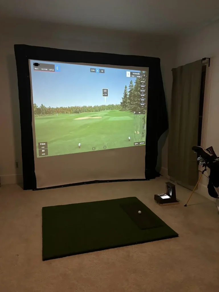 golf simulator image not filling screen