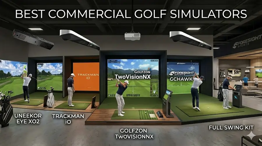 best commercial golf simulators