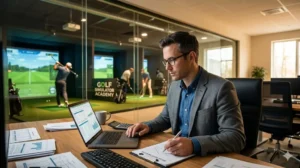 golf simulator business break even calculation