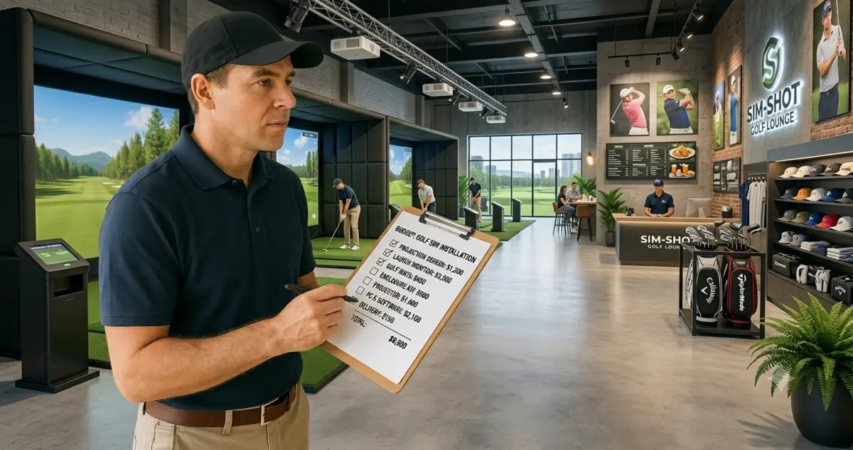 golf simulator business startup budget