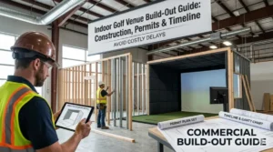 golf simulator facility construction