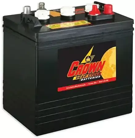 Crown CR-220 6 volt golf cart battery