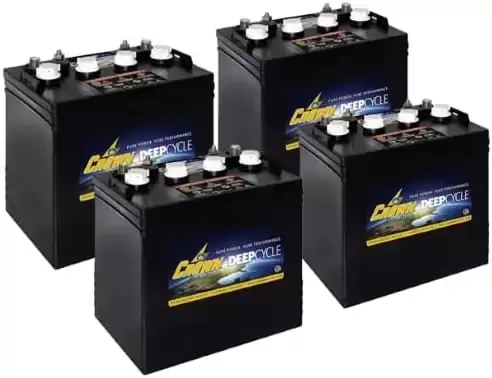 Crown CR-165 8 volt golf cart battery
