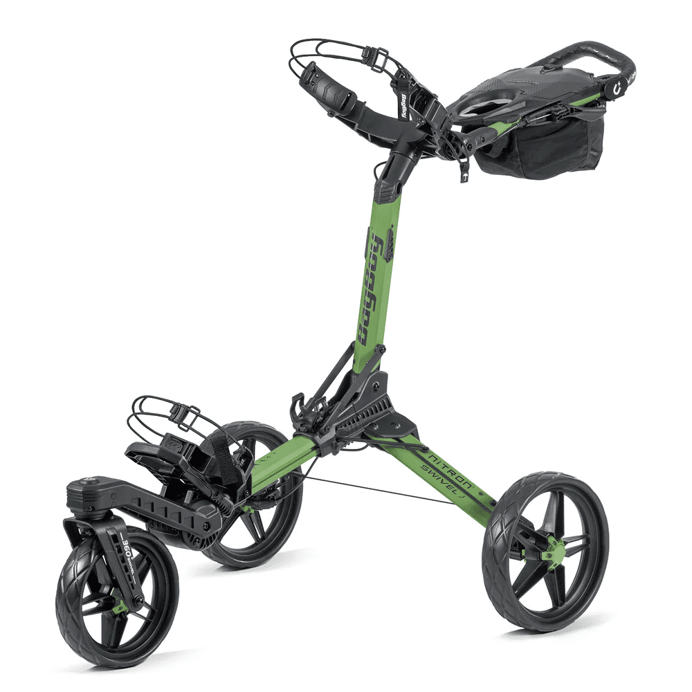 Bag Boy Nitron Swivel push cart, one of the best gifts for golfers who walk