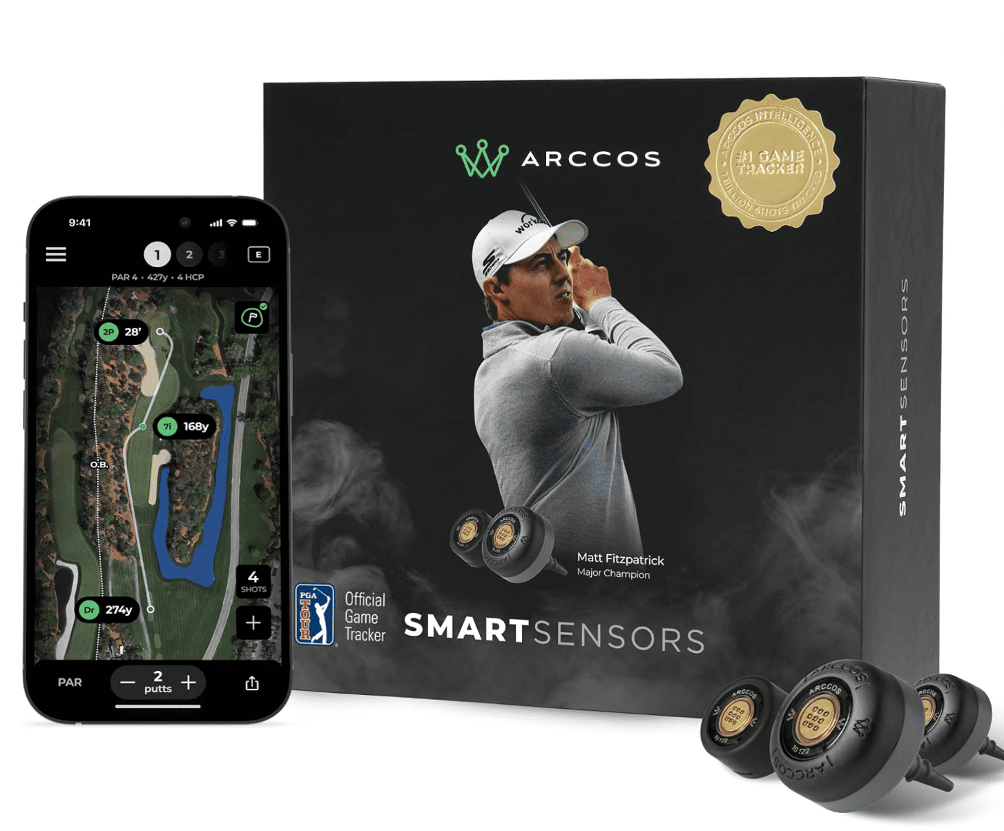 Arccos smart sensors, one of the best gifts for golfers who love data