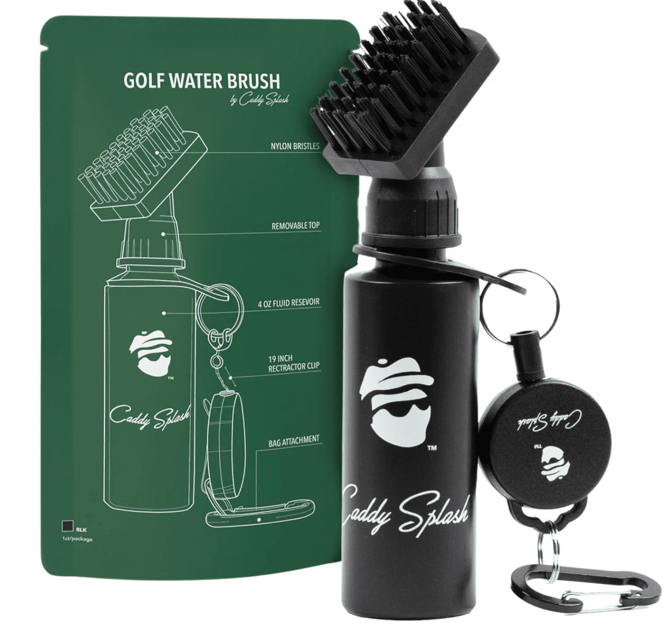 Caddy Splash golf club water brush, one of the best gifts for golfers as a stocking stuffer
