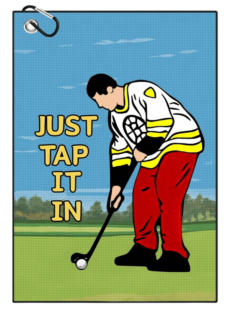 Happy Gilmore golf towel, one of the best gifts for golfers