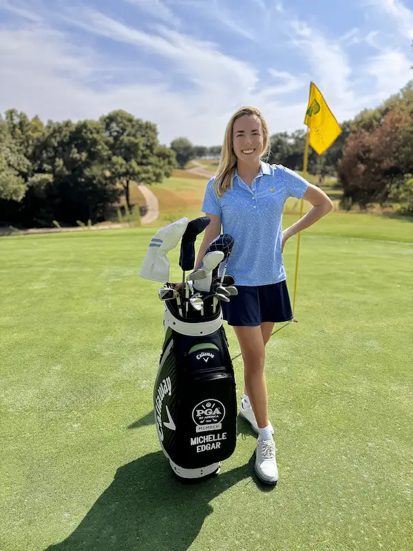 Michelle Edgar, owner of The Golf Suite unmanned golf simulator business in Dallas